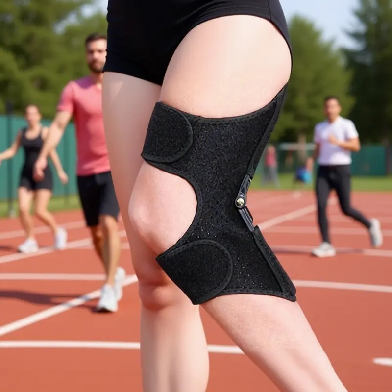 Powerful Rebound Springs Knee Booster Non-Slip Breathable Knee Assistive Device Adjustable Spring Stabilizer Brace Joint Support