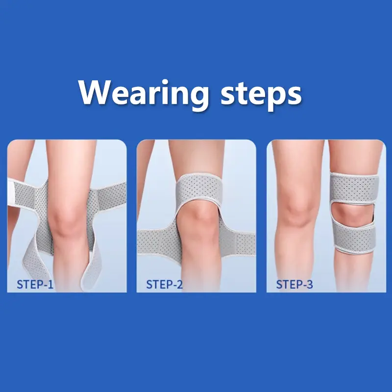 Powerful Rebound Springs Knee Booster Non-Slip Breathable Knee Assistive Device Adjustable Spring Stabilizer Brace Joint Support