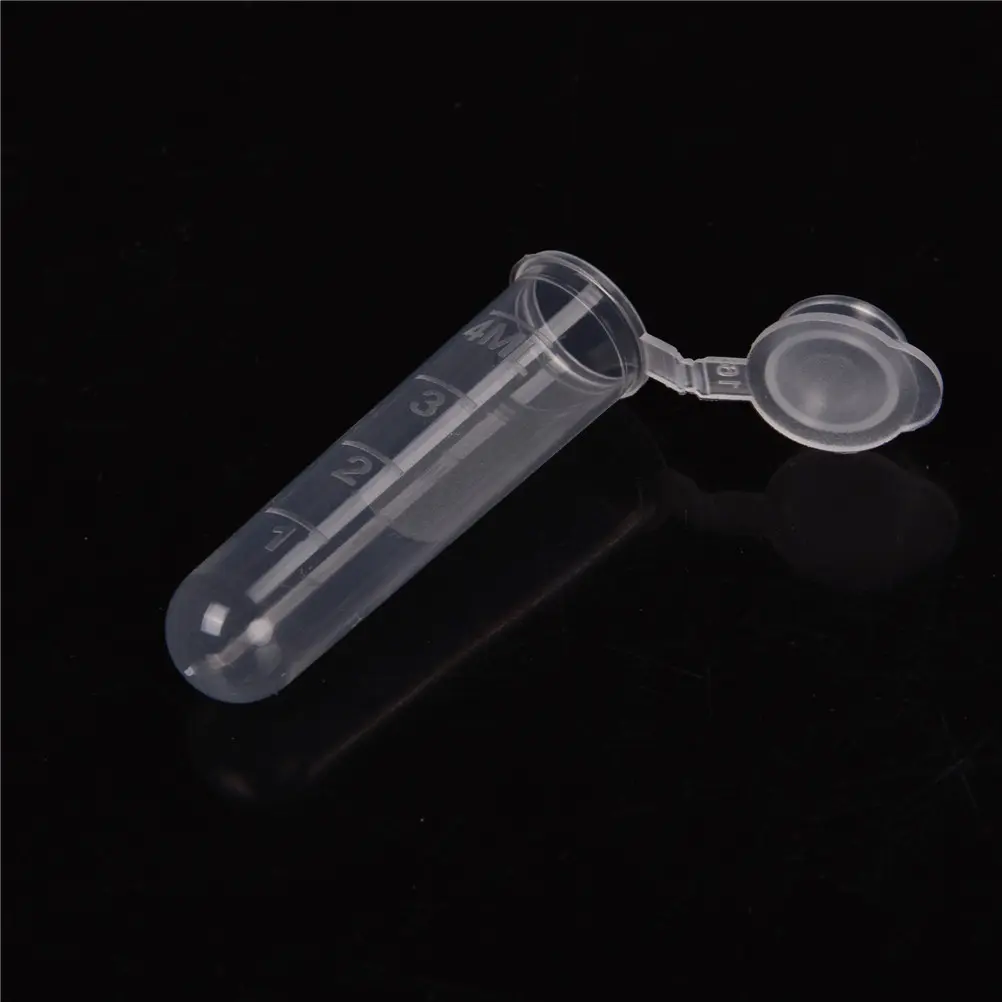 30Pcs 5ml Plastic Centrifuge Lab Test Tube Vial Sample Containers With Caps - Pack Of 30 Plastic Test Tubes For Laboratory Use