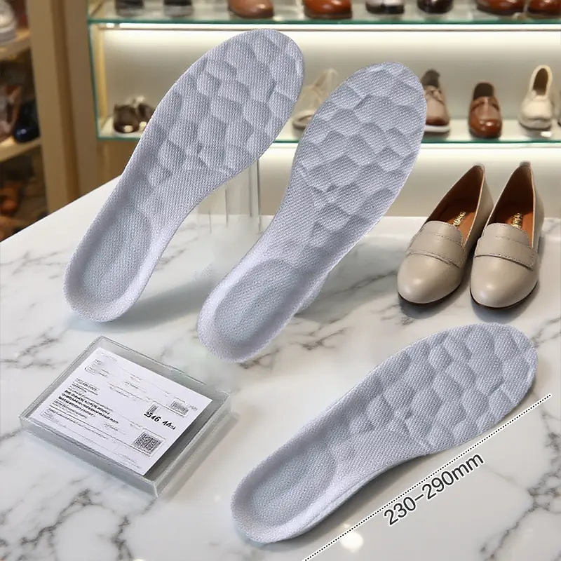 High Elasticity Latex Sport Insoles Soft Arch Support Orthotic Shoe Pads Breathable Deodorant Shock Absorption Cushion
