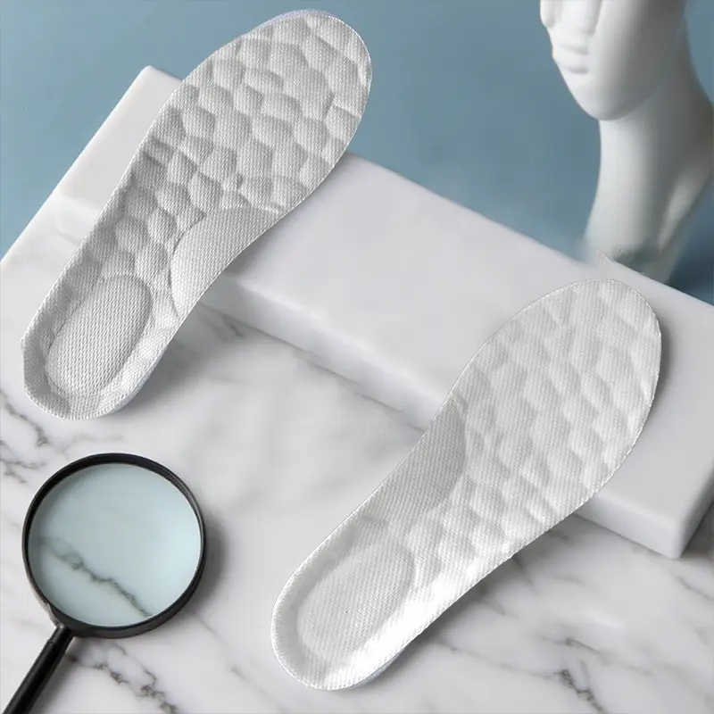 High Elasticity Latex Sport Insoles Soft Arch Support Orthotic Shoe Pads Breathable Deodorant Shock Absorption Cushion
