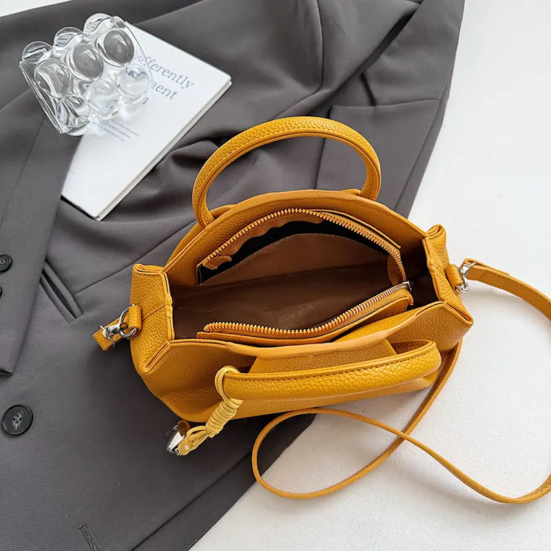LEFTSIDE Small Round Short Handle Shoulder Bags for Women 2025 Summer New Trend Crossbody Bag Females ​Handbags and Purses