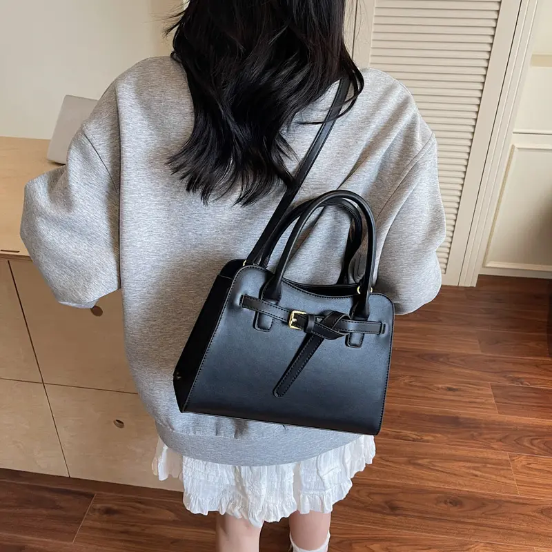 LEFTSIDE 2025 Red New Luxury Small PU Leather Solid Color Handbags and Purses Women's Crossbody Bag Short Handle Shoulder Bags