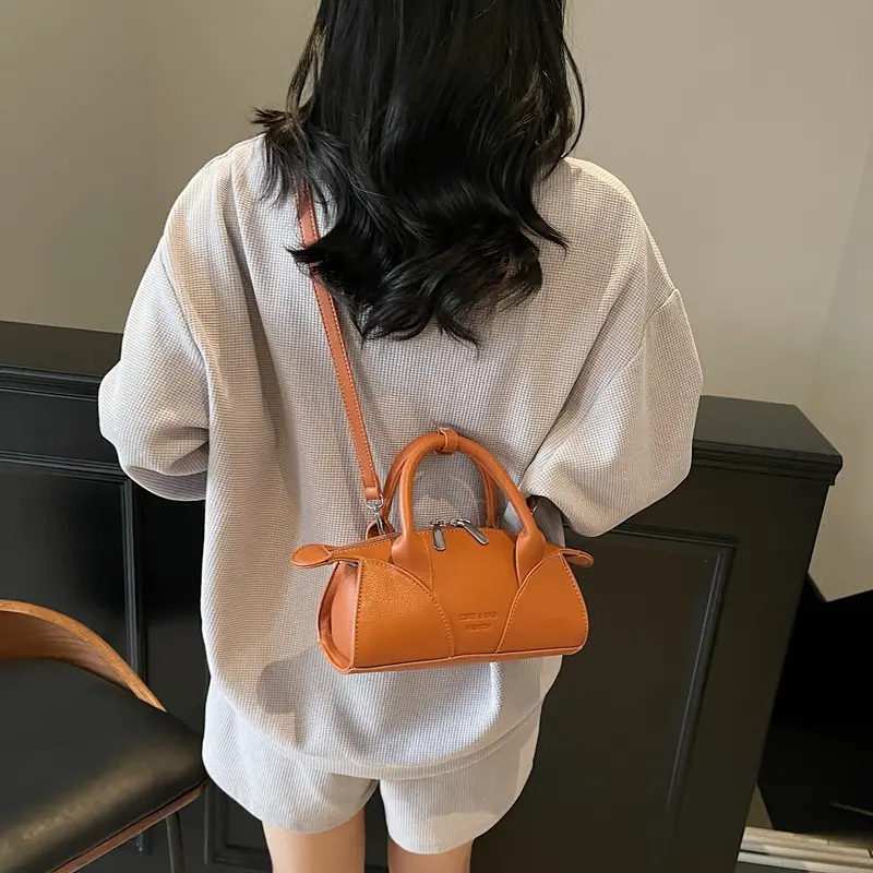 LEFTSIDE PU Leather Small Crossbody Bags Lady Shoulder Bag for Women 2025 New Short Handle Hand Bags Retro Handbags And Purses