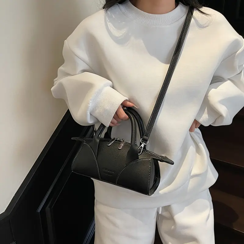 LEFTSIDE PU Leather Small Crossbody Bags Lady Shoulder Bag for Women 2025 New Short Handle Hand Bags Retro Handbags And Purses