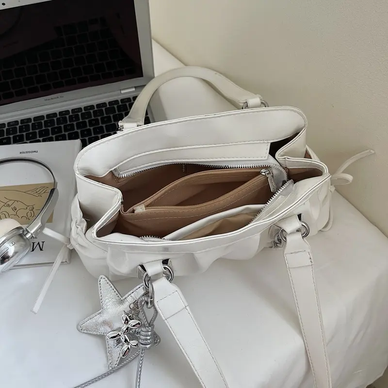 LEFTSIDE Small PU Leather Shoulder Bags for Women 2025 Luxury Designer New Fashion Underarm Bag Females Handbags and Purses
