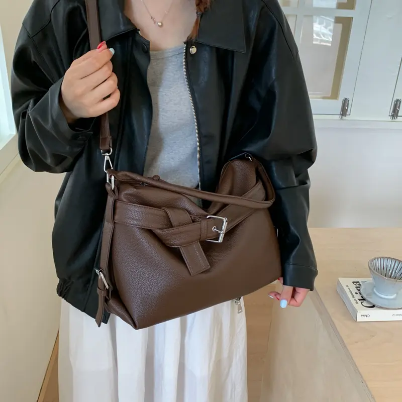 LEFTSIDE Small PU Leather Shoulder Bags for Women 2025 Luxury Designer Crossbody Bag Females Brand Retro Simple Handbags