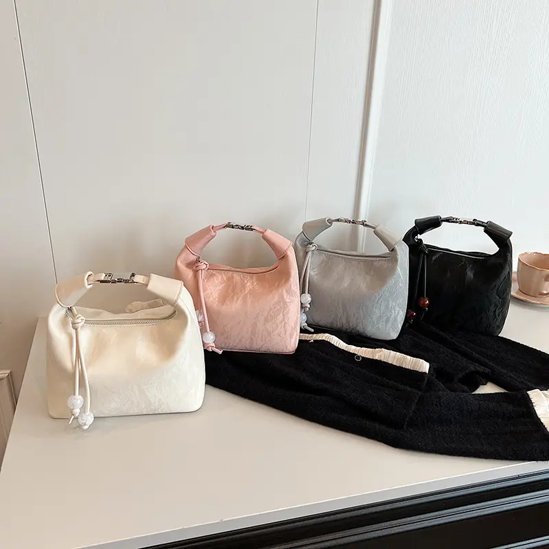 LEFTSIDE Women Small PU Leather Design Underarm Shoulder Bag 2025 New Simple Trendy Crossbody Bag Female Handbags and Purses