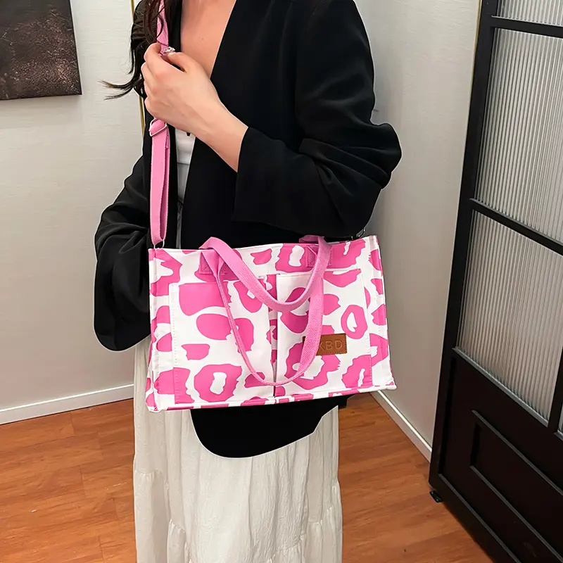 LEFTSIDE Design Nylon Soft Cloth Shoulder Bag for Women 2025 New Trend Fashion Camouflage Travel Handbags Crossbody Bag