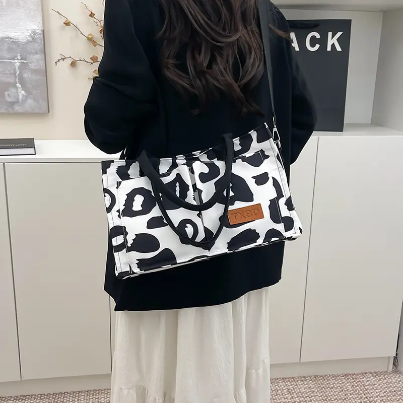 LEFTSIDE Design Nylon Soft Cloth Shoulder Bag for Women 2025 New Trend Fashion Camouflage Travel Handbags Crossbody Bag