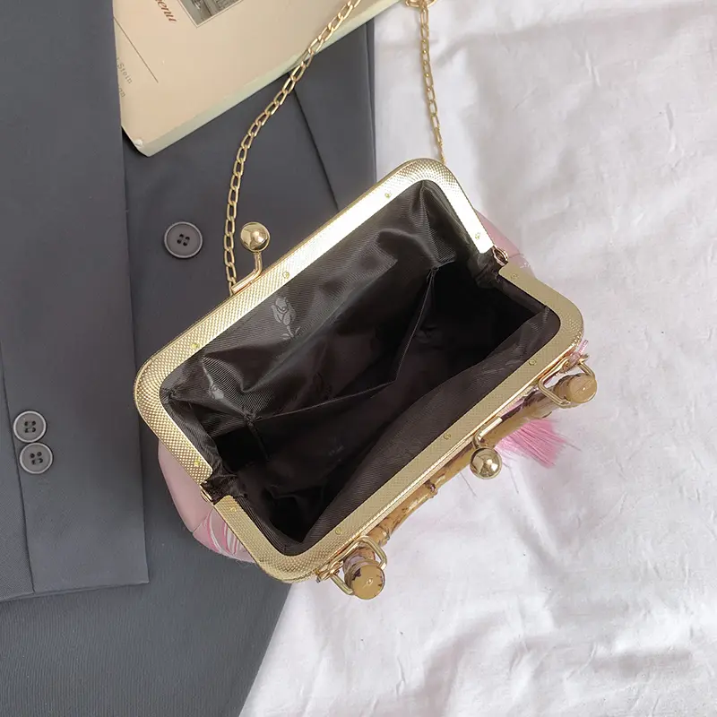 LEFTSIDE Chinese Style Small Shoulder Bags for Women 2025 Summer Short Handle Crossbody Bag Females Chain ​Handbags and Purses