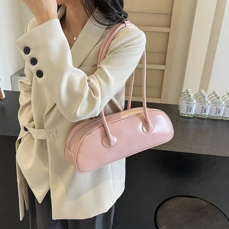 LEFTSIDE Design Pu Leather Large Shoulder Bags for Women 2025 New Trend Female Crossbody Bag Solid Color Handbags and Purses RED