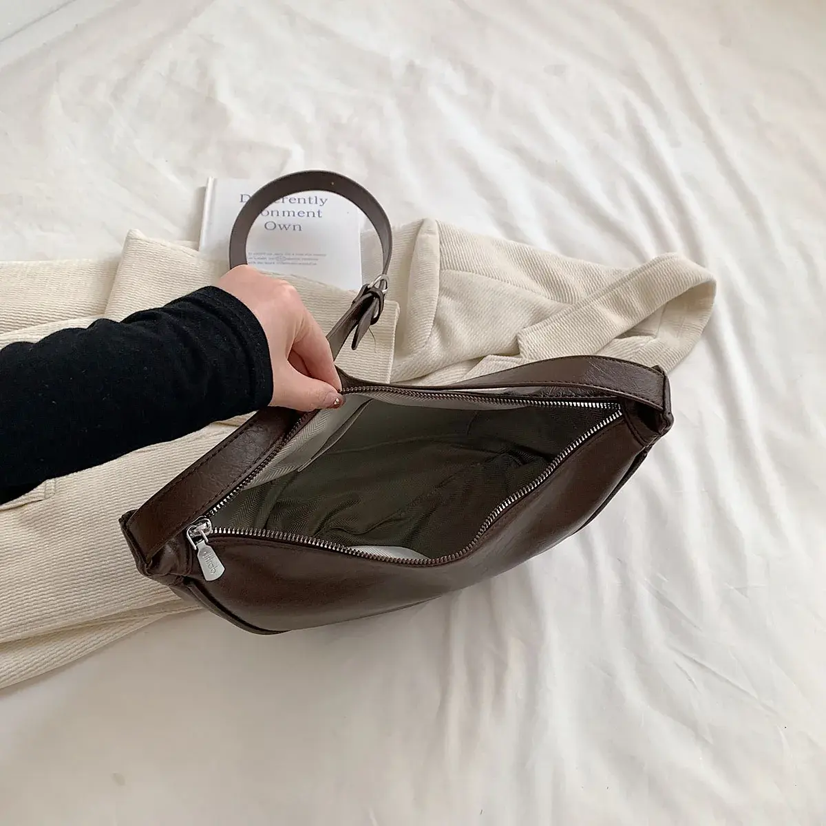 Y2K Retro PU Leather Small Shoulder Bags for Women 2025 Korean Fashion Small Crossbody Bag Females Underarm Bag Handbags