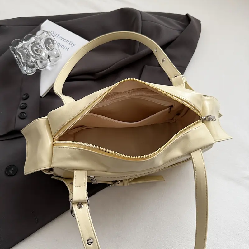 LFTSID Trendy PU Leather Shoulder Bag 2025 Y2K Summer  Underarm Bag Daily Square Bag Casual Ladies New in Handbags and Purses