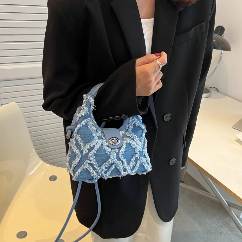 LEFTSIDE Soft Fabric Trend Small Shoulder Crossbody Bags for Women Hobo 2025 Luxury Brand Designer Women Handbags Kawaii Totes