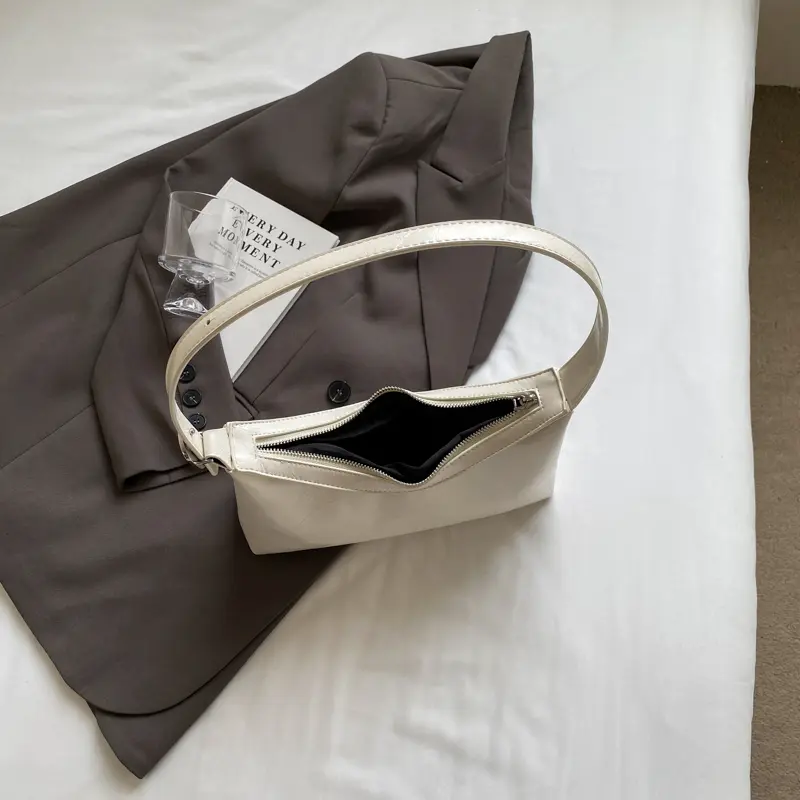 LEFTSIDE Small Solid Color Shoulder Bags For Women 2025 Y2K Trend Crossbody Bag Female Underarm Bags Lady Handbags And Purses