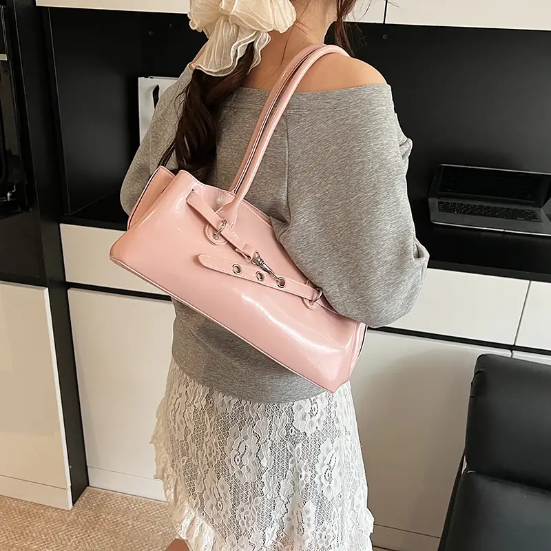 LEFTSIDE  Design PU Leather Small Underarm Bags for Women 2025 Trend Female Luxury Brand Shoulder Tote Bag Handbags and Purses