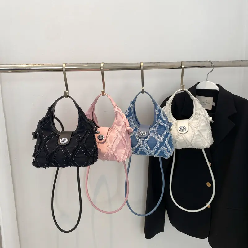 LEFTSIDE Soft Fabric Trend Small Shoulder Crossbody Bags for Women Hobo 2025 Luxury Brand Designer Women Handbags Kawaii Totes