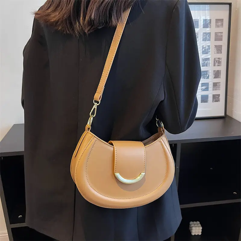 LEFTSIDE Armpit Shoulder Side Bags for Women 2025 Designer Trend Leather Small Underarm Crossbody  Handbags and Purses