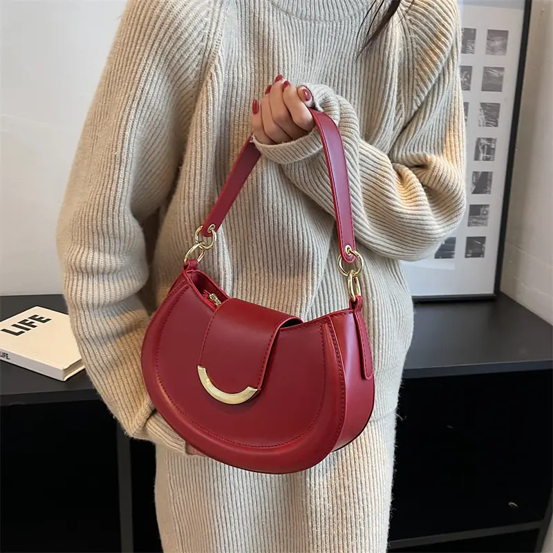 LEFTSIDE Armpit Shoulder Side Bags for Women 2025 Designer Trend Leather Small Underarm Crossbody  Handbags and Purses