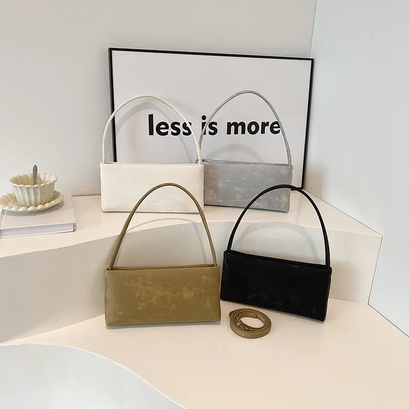 LEFTSIDE 2025 New  Design Trend Small Sweet Shoulder Bag Square Underarm Bags Females Handbag Women's PU Leather Crossbody Bag