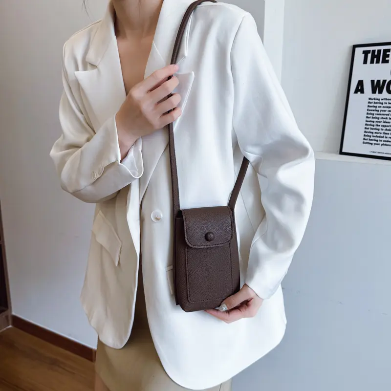 LEFTSIDE Design PU Leather Mini Crossbody Bags Lady Shoulder Bag for Phone Women 2025 New Trend Luxury Handbags and Purses