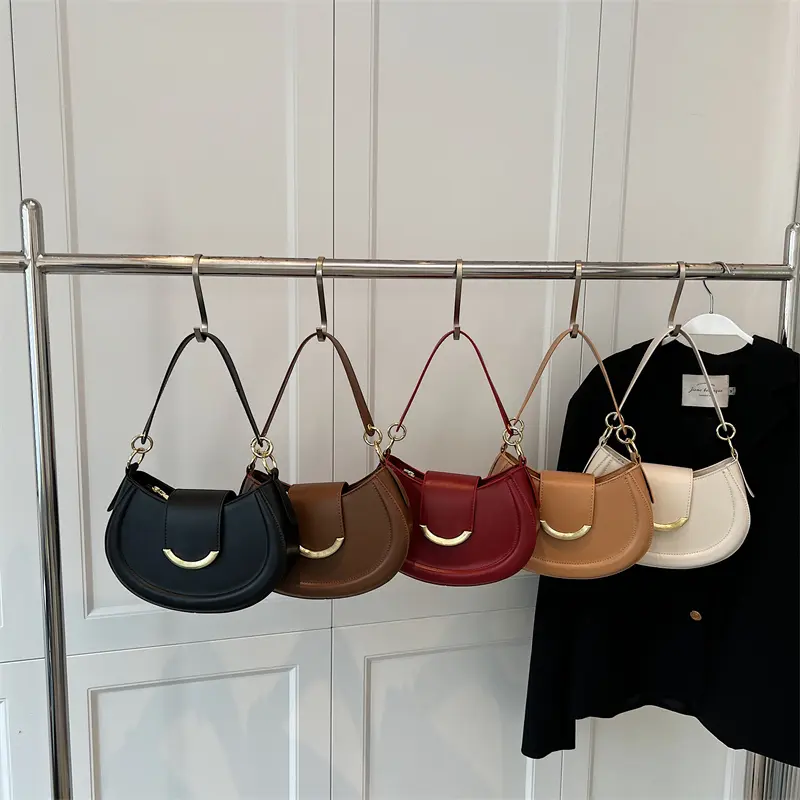 LEFTSIDE Armpit Shoulder Side Bags for Women 2025 Designer Trend Leather Small Underarm Crossbody  Handbags and Purses