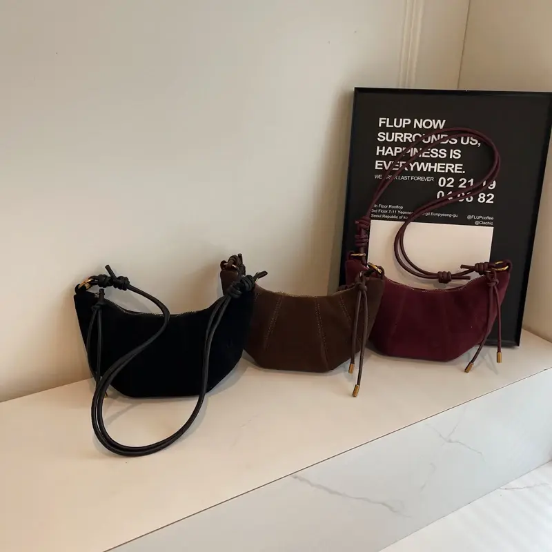 LEFTSIDE 2025 Retro Solid Color Splicing Leather Shoulder Bag Women Korean Fashion Handbags and Purses Lady Crossbody Bag