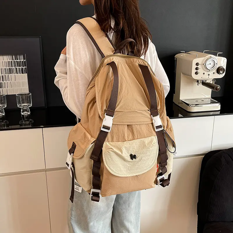 LEFTSIDE Women's Soft Big Cloth Backpacks 2025 New in Fashion Summer Backpack Girls School Book Bag Cute Travel Back Pack