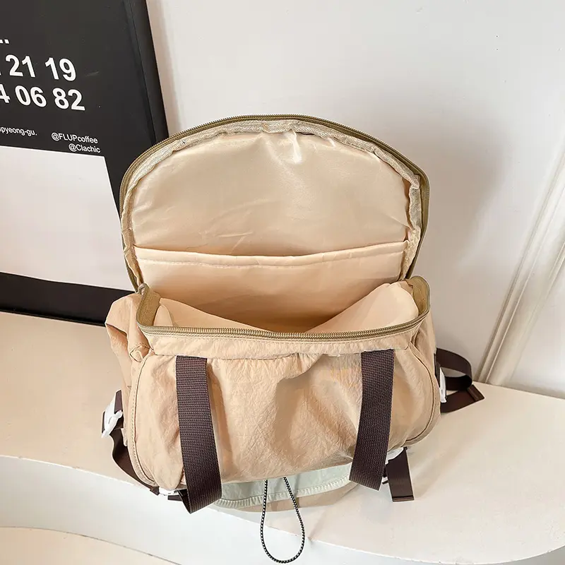 LEFTSIDE Women's Soft Big Cloth Backpacks 2025 New in Fashion Summer Backpack Girls School Book Bag Cute Travel Back Pack