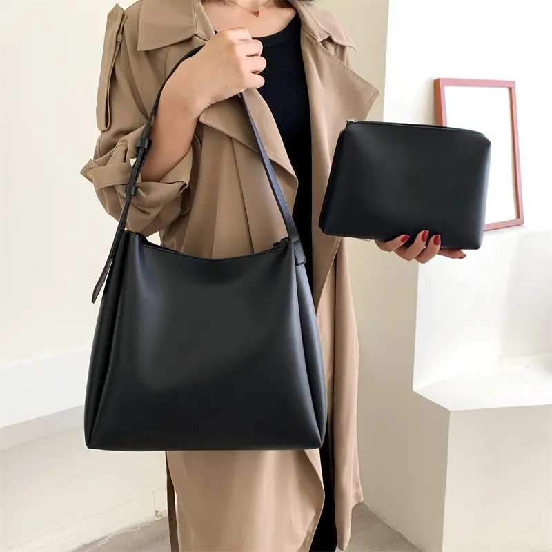 LEFTSIDE Fashion Leather Tote Bag For Women 2025 Tend Female Simple Large High Capacity Shoulder Side Bag Handbags And Purses