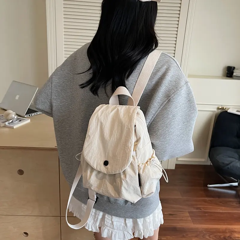 LEFTSIDE Women's Cloth Small Backpacks 2025 New in Fashion Summer Backpack for Teens​​ Girls School Bag Cute Simple Back Pack