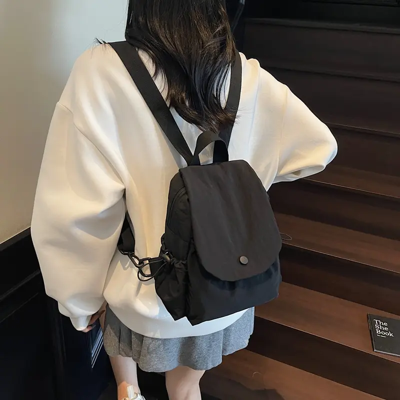 LEFTSIDE Women's Cloth Small Backpacks 2025 New in Fashion Summer Backpack for Teens​​ Girls School Bag Cute Simple Back Pack