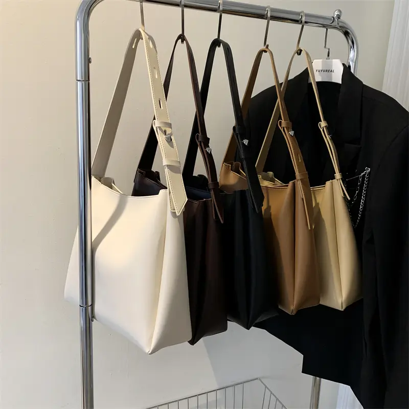 LEFTSIDE Fashion Leather Tote Bag For Women 2025 Tend Female Simple Large High Capacity Shoulder Side Bag Handbags And Purses