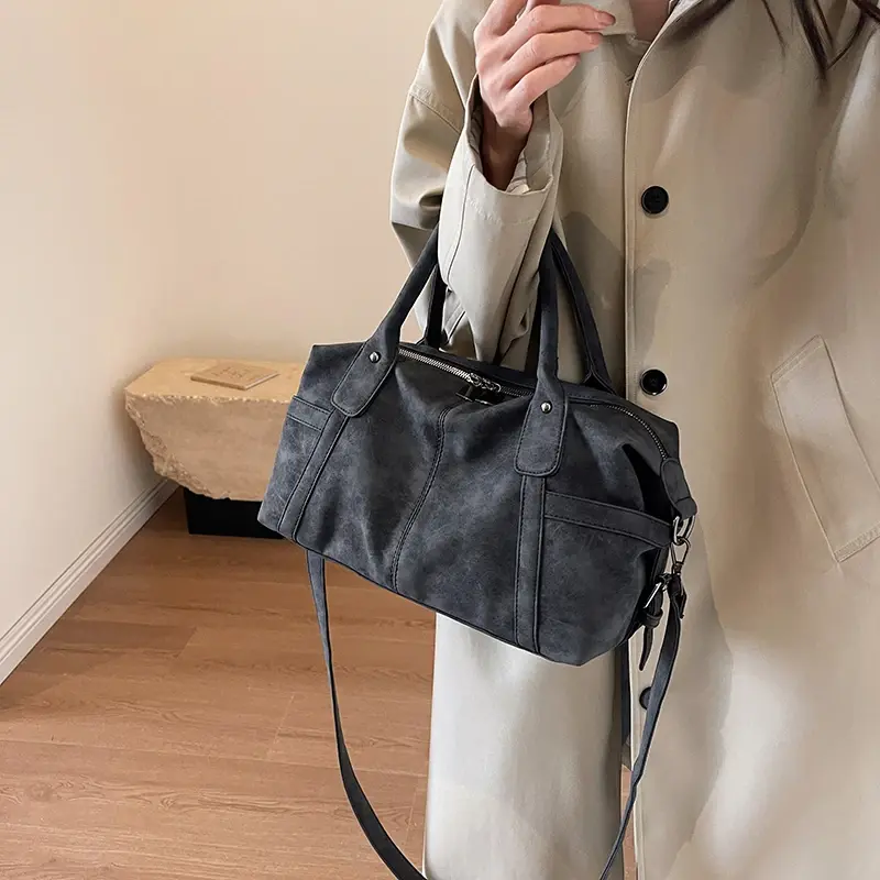 LEFTSIDE Retro Design PU Leather Shoulder Bags For Women 2025 Korean Fashion Big Armpit Bag Female Crossbody Bag Handbags