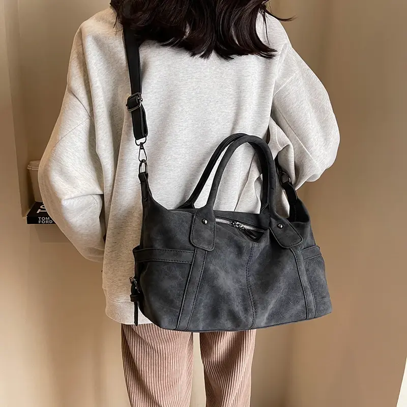 LEFTSIDE Retro Design PU Leather Shoulder Bags For Women 2025 Korean Fashion Big Armpit Bag Female Crossbody Bag Handbags