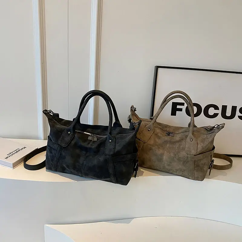 LEFTSIDE Retro Design PU Leather Shoulder Bags For Women 2025 Korean Fashion Big Armpit Bag Female Crossbody Bag Handbags