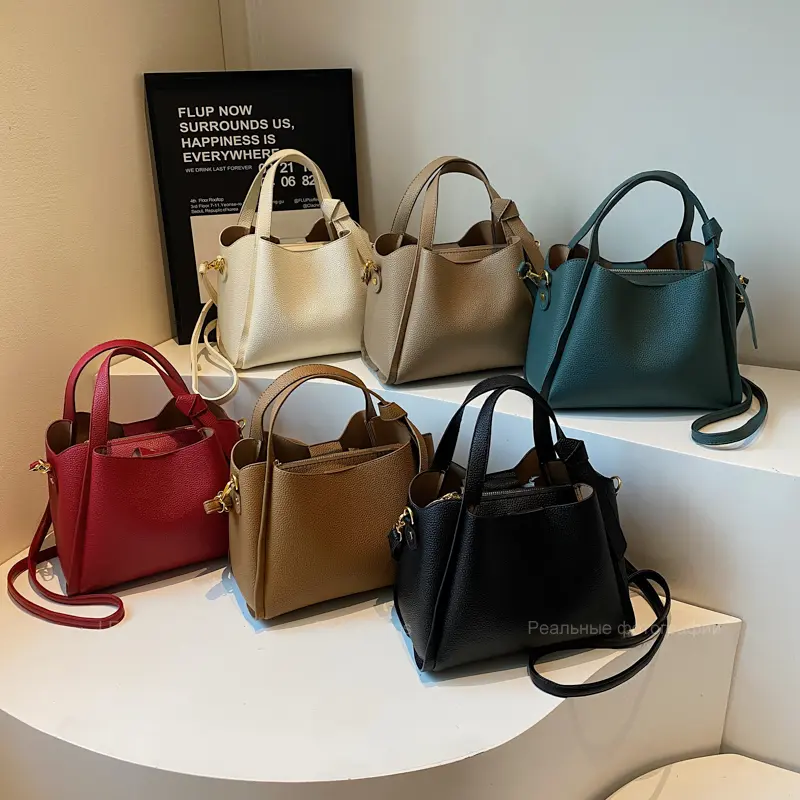 LEFTSIDE Small PU Leather Bucket Bag for Women Shoulder Bags 2025 Short Handle Crossbody Bag Lady Designer Handbags and Purses