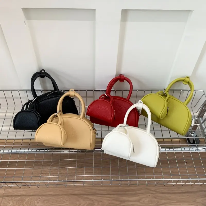LEFTSIDE 2 Pcs/set Short Handle Crossbody Bags for Women Mini PU Leather Shoulder Bag 2025 New Designer Purses and Handbags