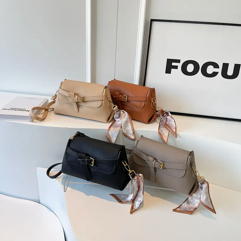 LEFTSIDE Women's Small PU Leather Shoulder Crossbody Bags 2025 Fashion Brand Designer Trend Ribbon Handbags and Purses