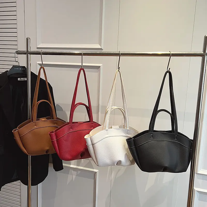 LEFTSIDE Small Design PU Leather Shoulder Bags Lady 2024 Winter New Fashion Crossbody Bag Y2K Trend Handbags and Purses