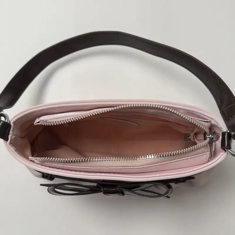 LEFTSIDE Retro Sweet Bow Design Shoulder Bags for Women Small PU Leather Crossbody Bag 2025 Y2k Designer Purses and Handbags