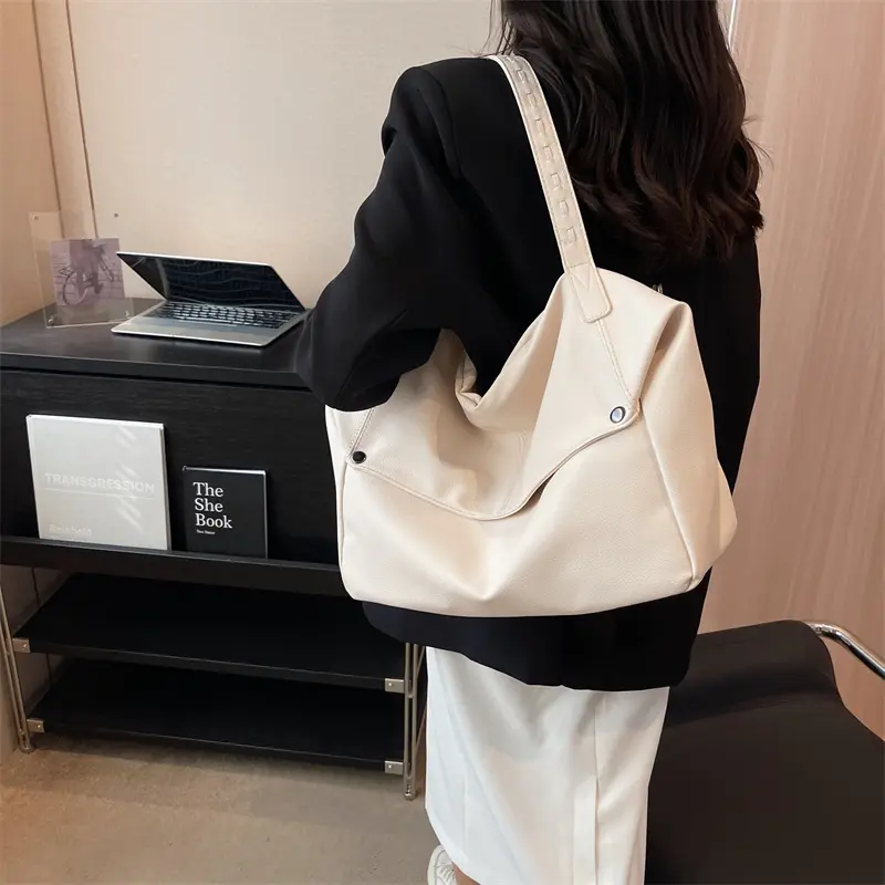 LEFTSIDE PU Leather High-capacity Shoulder Bags for Women 2025 Luxury Designer Tote Bag Females Fashion Handbags and Purses