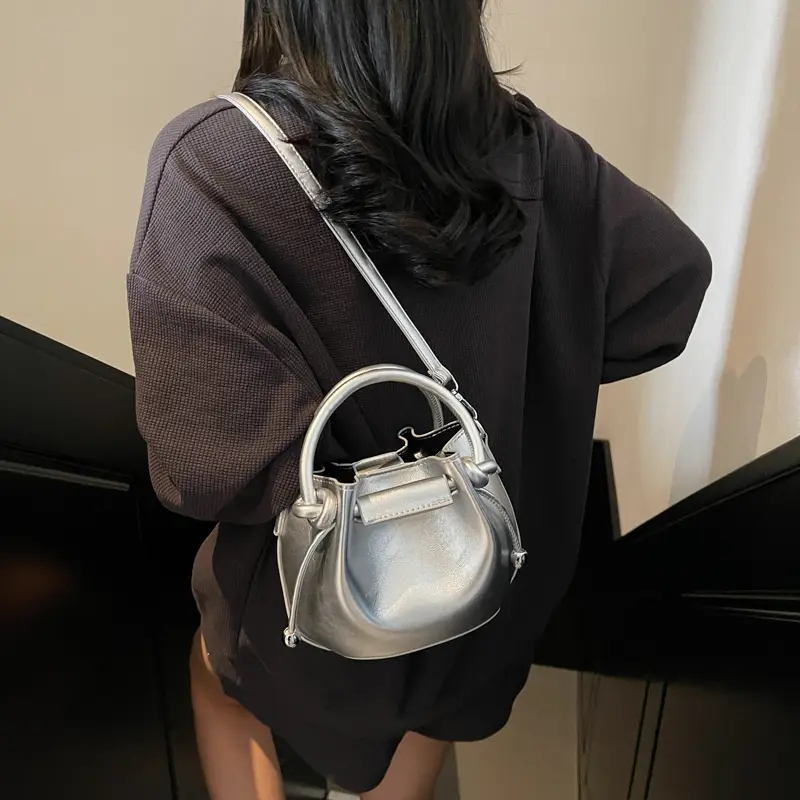 LEFTSIDE 2 Pcs/set Small PU Leather Crossbody Bags For Women 2025 Simple New Female Fashion Shoulder Bag Handbags And Purses