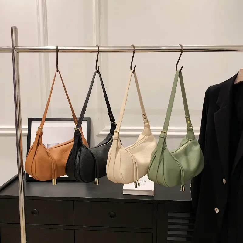 LEFTSIDE Shoulder Side Bags For Women Leather Female New 2025 Spring Trend Fashion Saddle Bag Green Handbags And Purses