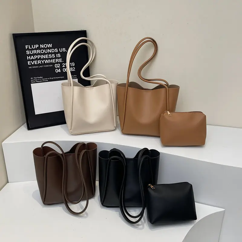 LEFTSIDE Small PU Leather Bucket Bags for Women 2025 New in Luxury Korean Fashion Tote Bag Handbags and Purses Shoulder Bag