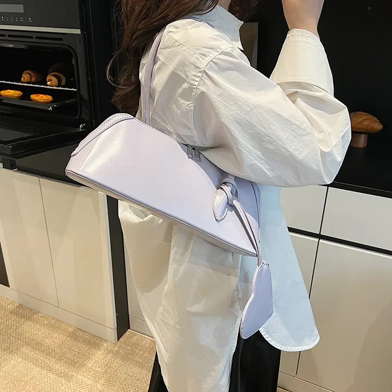 LEFTSIDE Design PU Leather Small Underarm Bags Lady Shoulder Bag for Women 2025 New Trend Short Handle Handbags and Purses