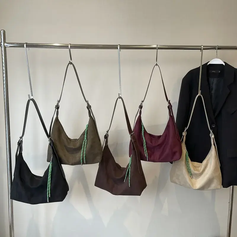 LEFTSIDE Pu Leather Hobo Bags Lady Winter Underarm Shoulder Bag for Women 2025 New Korean Fashion Trend Y2K Handbags and Purses