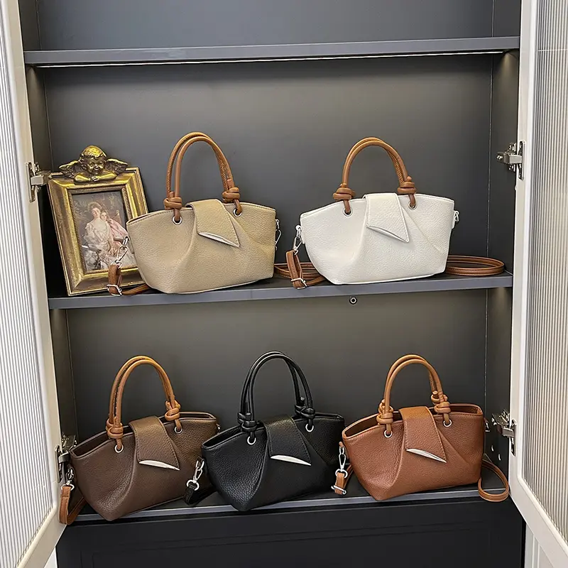 LEFTSIDE 2025 Summer New In Small PU Leather Solid Color Handbags and Purses Women's Crossbody Bag Short Handle Shoulder Bags