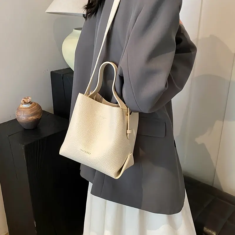 LEFTSIDE Small PU Leather Shoulder Bags For Women 2025 Y2K Korean Fashion Trend Female Bucket Crossbody Bag Lady Handbags